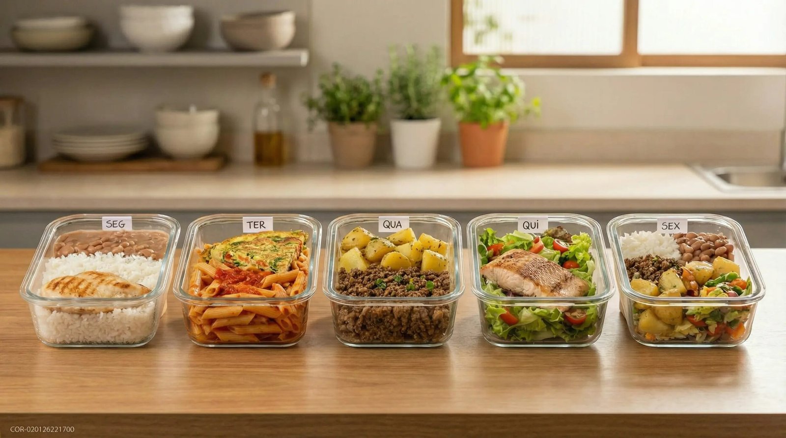 Cardápio simples (Segunda a Sexta) para quem não sabe cozinhar