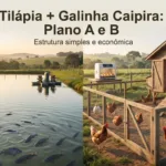 Criação de Tilápia + Plano B com Galinha Caipira: estrutura simples e econômica (até 10.000 m²)