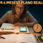 Inglês (ou outro idioma) em 6 meses: plano realista para quem trabalha o dia todo